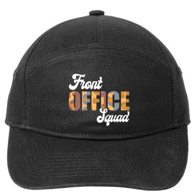 Front Office Squad Administrative Assistant School Secretary Cute Gift 7-Panel Snapback Hat