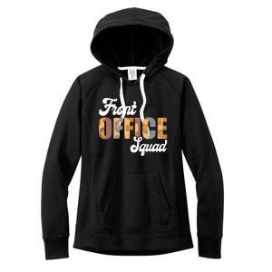 Front Office Squad Administrative Assistant School Secretary Cute Gift Women's Fleece Hoodie