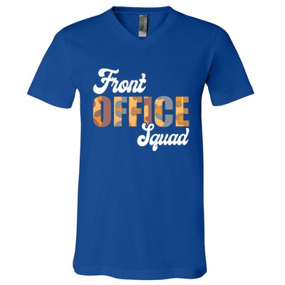 Front Office Squad Administrative Assistant School Secretary Cute Gift V-Neck T-Shirt