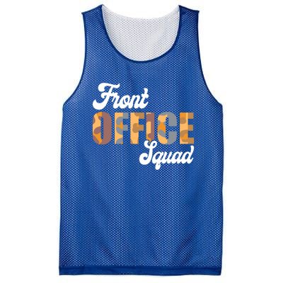 Front Office Squad Administrative Assistant School Secretary Cute Gift Mesh Reversible Basketball Jersey Tank