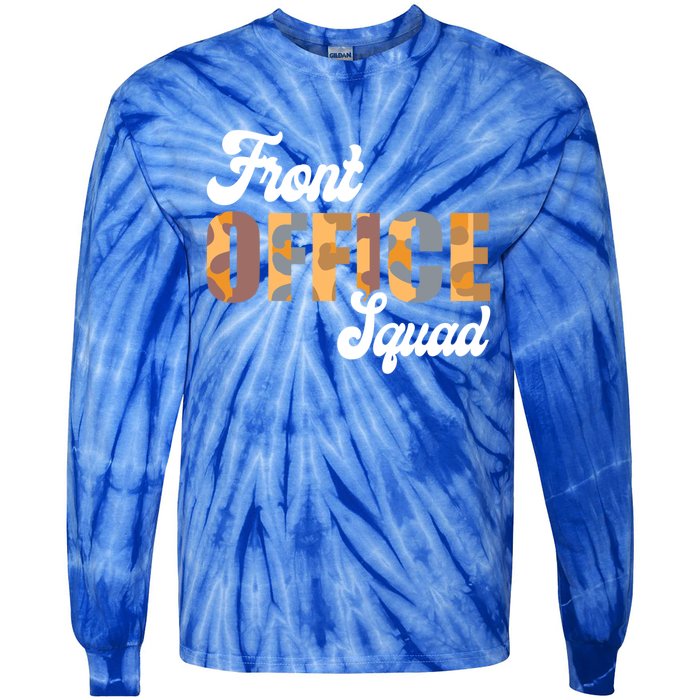 Front Office Squad Administrative Assistant School Secretary Cute Gift Tie-Dye Long Sleeve Shirt