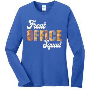 Front Office Squad Administrative Assistant School Secretary Cute Gift Ladies Long Sleeve Shirt