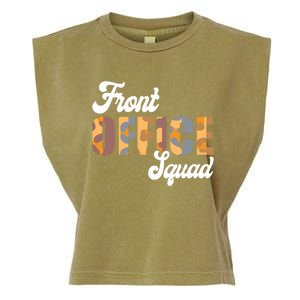 Front Office Squad Administrative Assistant School Secretary Cute Gift Garment-Dyed Women's Muscle Tee