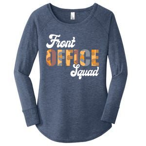 Front Office Squad Administrative Assistant School Secretary Cute Gift Women's Perfect Tri Tunic Long Sleeve Shirt