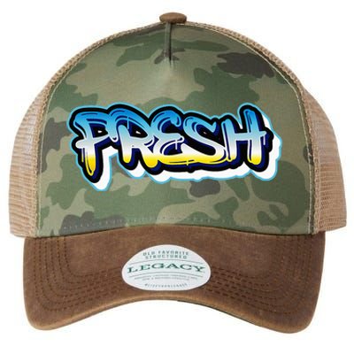 Fresh Old School Graffiti Style Funny Graffiti Graphic Legacy Tie Dye Trucker Hat