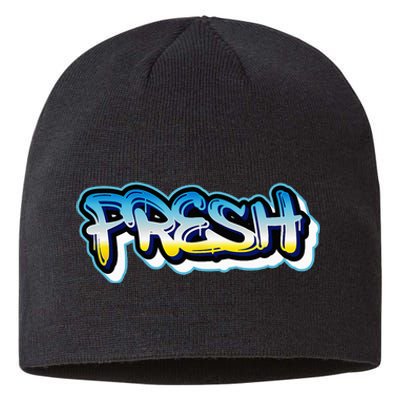 Fresh Old School Graffiti Style Funny Graffiti Graphic Sustainable Beanie