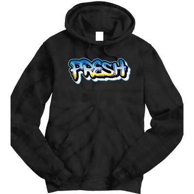 Fresh Old School Graffiti Style Funny Graffiti Graphic Tie Dye Hoodie