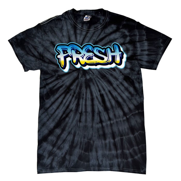 Fresh Old School Graffiti Style Funny Graffiti Graphic Tie-Dye T-Shirt