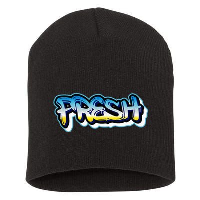 Fresh Old School Graffiti Style Funny Graffiti Graphic Short Acrylic Beanie