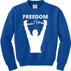 Freedom Of Speech Breaking Away The Chains Gift Kids Sweatshirt