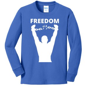 Freedom Of Speech Breaking Away The Chains Gift Kids Long Sleeve Shirt