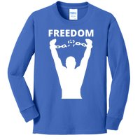 Freedom Of Speech Breaking Away The Chains Gift Kids Long Sleeve Shirt