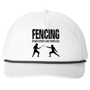 Fencing Other Sports Are Pointless Fencer Epee Fencing Snapback Five-Panel Rope Hat