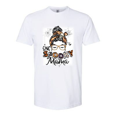 Funny One Spooky Mama Witch Mom Spooky Halloween Day Gift Softstyle® CVC T-Shirt