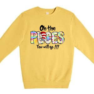 Funny Oh The Places YouLl Go When You Read Premium Crewneck Sweatshirt