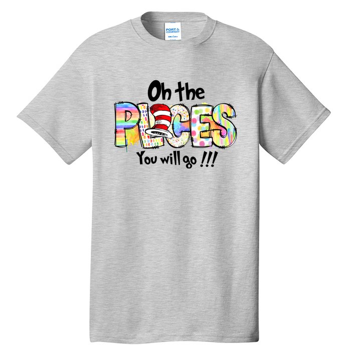 Funny Oh The Places YouLl Go When You Read Tall T-Shirt