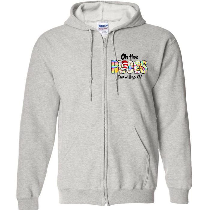 Funny Oh The Places YouLl Go When You Read Full Zip Hoodie