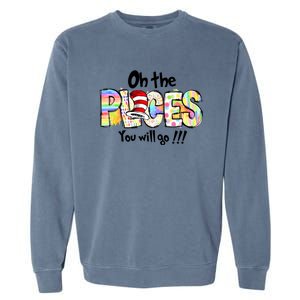 Funny Oh The Places YouLl Go When You Read Garment-Dyed Sweatshirt