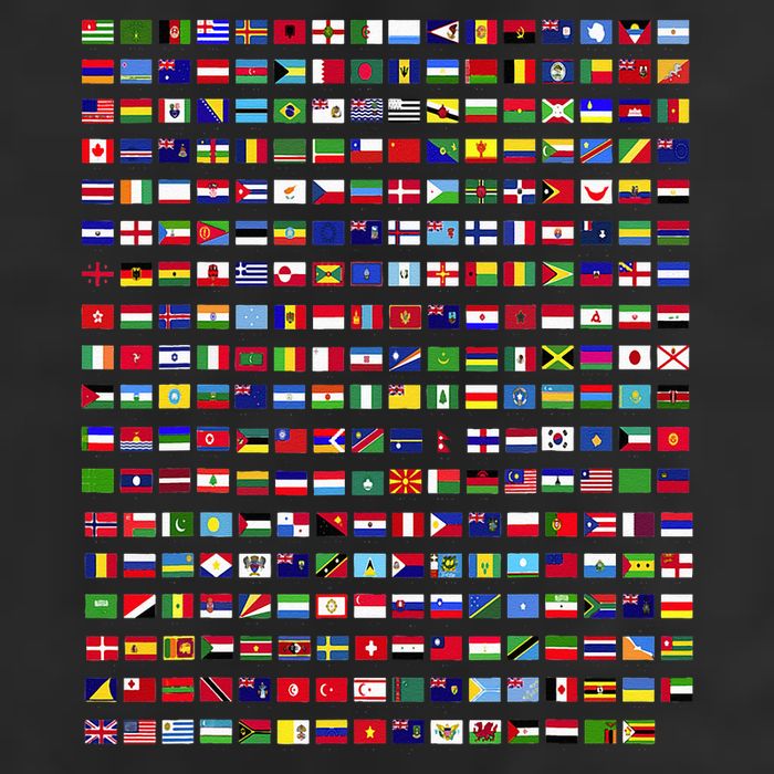 Flags Of The Countries Of The World 287 Flag International Cool Comfort Performance Bucket Hat
