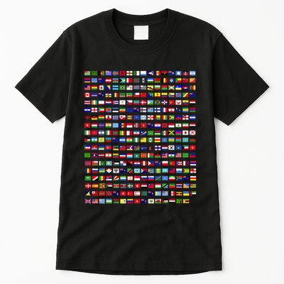 Flags Of The Countries Of The World 287 Flag International Tall T-Shirt