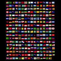 Flags Of The Countries Of The World 287 Flag International Tall T-Shirt