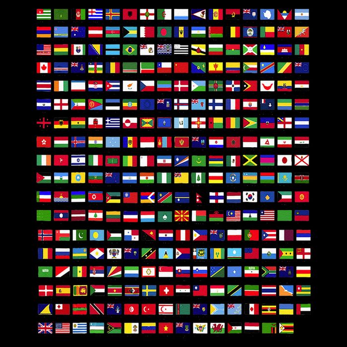 Flags Of The Countries Of The World 287 Flag International Tall T-Shirt
