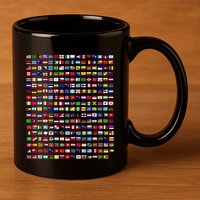 Flags Of The Countries Of The World 287 Flag International 11oz C Handle Ceramic Mug