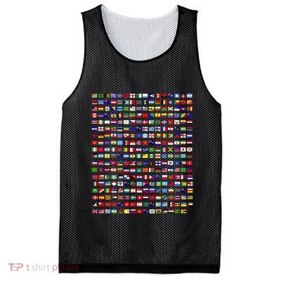 Flags Of The Countries Of The World 287 Flag International Mesh Reversible Basketball Jersey Tank