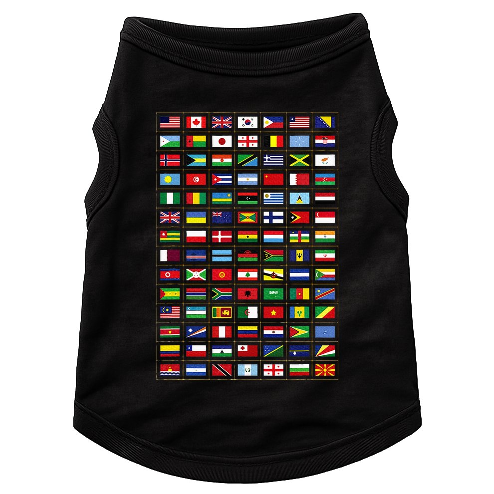 Flags Of The Countries Of The World International Earth Day Doggie Tank