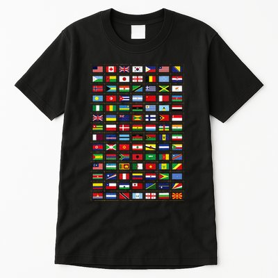 Flags Of The Countries Of The World International Earth Day Tall T-Shirt