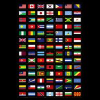 Flags Of The Countries Of The World International Earth Day Drawstring Bag
