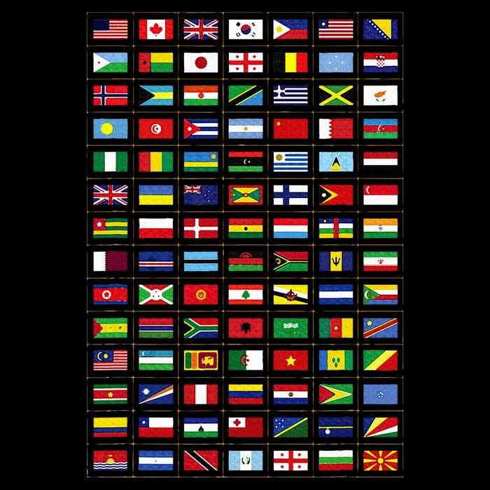 Flags Of The Countries Of The World International Earth Day Drawstring Bag