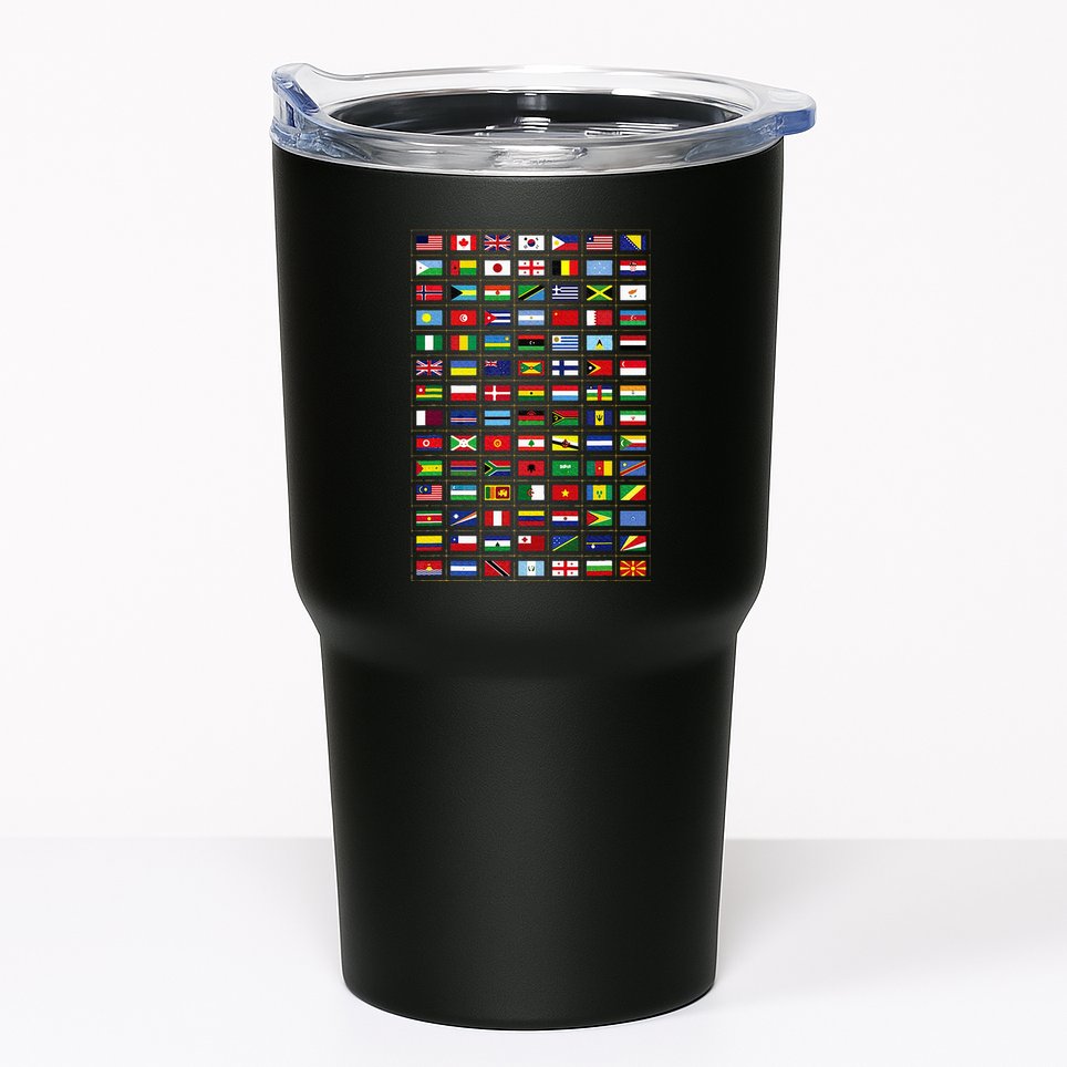 Flags Of The Countries Of The World International Earth Day Tumbler