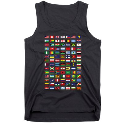 Flags Of The Countries Of The World International Earth Day Tank Top
