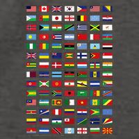 Flags Of The Countries Of The World International Earth Day Vector Backpack