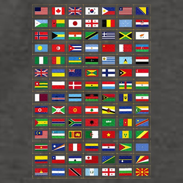 Flags Of The Countries Of The World International Earth Day Vector Backpack