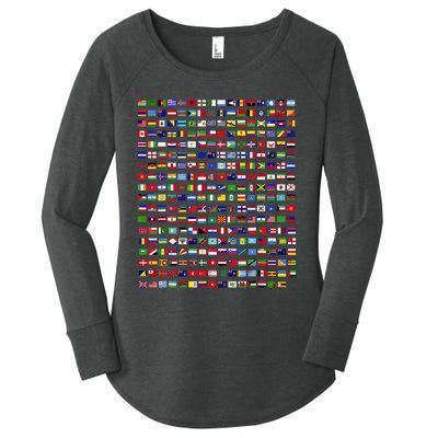 Flags Of The Countries Of The World 287 Flag International Women's Perfect Tri Tunic Long Sleeve Shirt