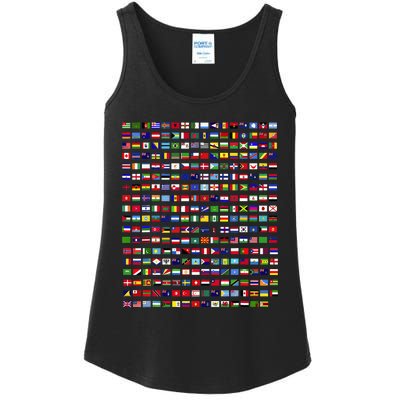 Flags Of The Countries Of The World 287 Flag International Ladies Essential Tank