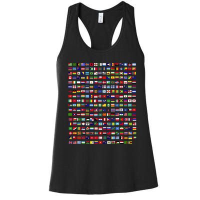 Flags Of The Countries Of The World 287 Flag International Women's Racerback Tank