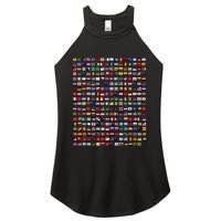 Flags Of The Countries Of The World 287 Flag International Women's Perfect Tri Rocker Tank