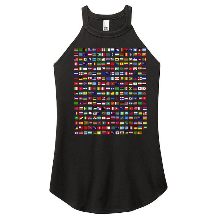 Flags Of The Countries Of The World 287 Flag International Women's Perfect Tri Rocker Tank