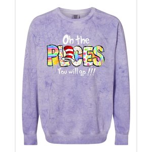 Funny Oh The Places Youll Go When You Read Colorblast Crewneck Sweatshirt