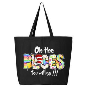 Funny Oh The Places Youll Go When You Read 25L Jumbo Tote