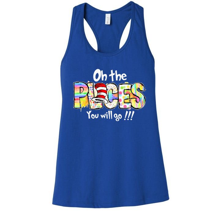 Funny Oh The Places Youll Go When You Read Women's Racerback Tank