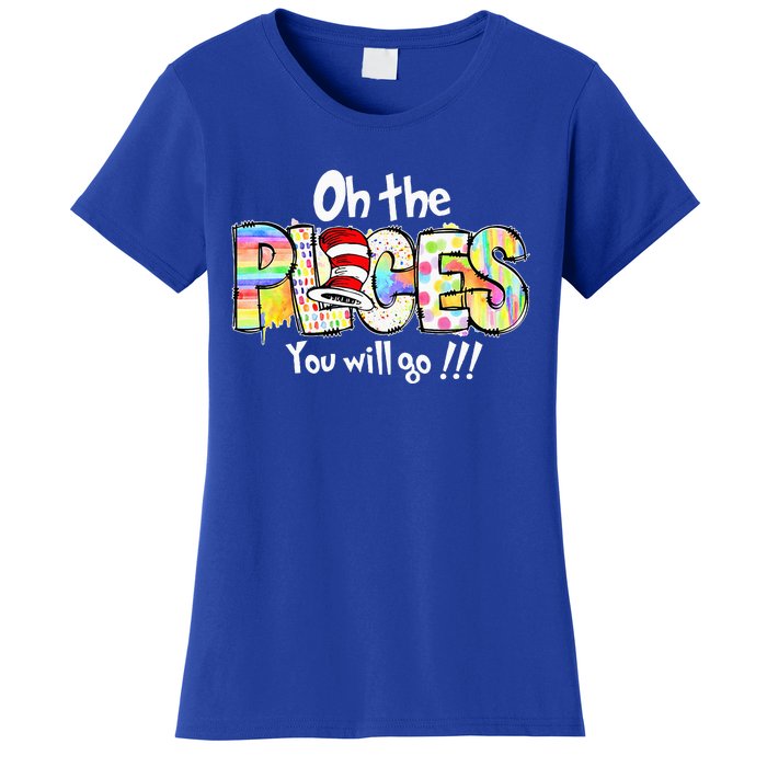 Funny Oh The Places Youll Go When You Read Women's T-Shirt