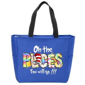 Funny Oh The Places Youll Go When You Read Zip Tote Bag