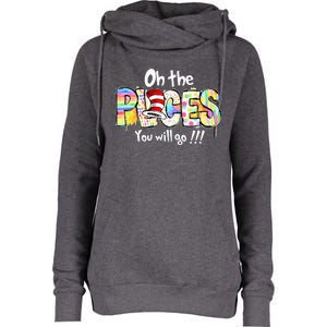 Funny Oh The Places Youll Go When You Read Womens Funnel Neck Pullover Hood