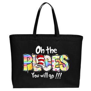 Funny Oh The Places Youll Go When You Read Cotton Canvas Jumbo Tote