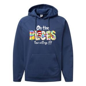 Funny Oh The Places Youll Go When You Read Performance Fleece Hoodie