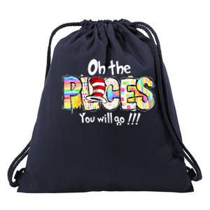 Funny Oh The Places Youll Go When You Read Drawstring Bag